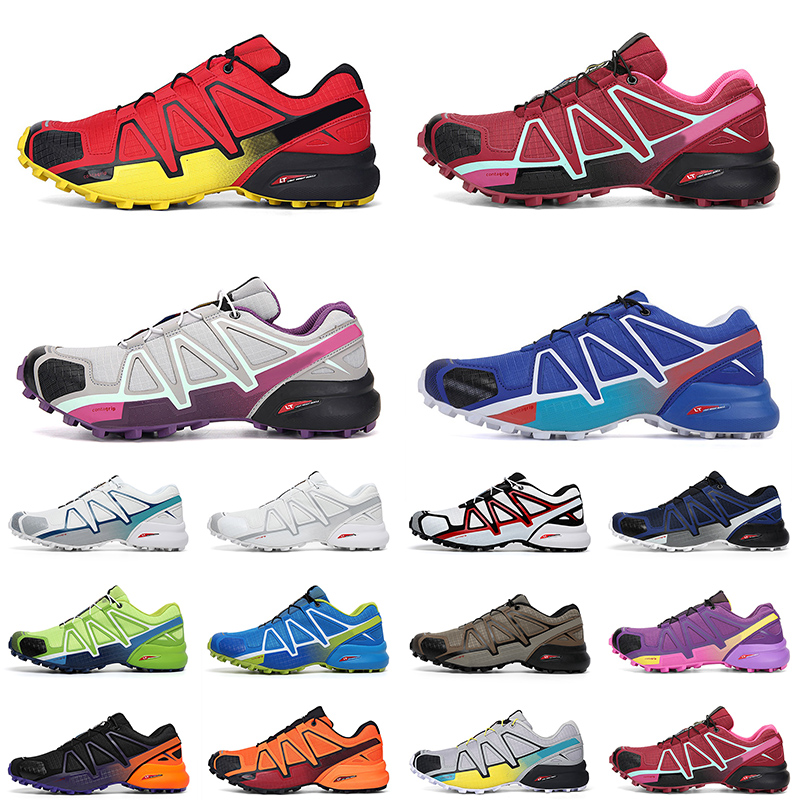 

High Quality 2021 Running Shoes Speed Cross 4 CS Men Women Silver Pureple Black Gold Blue Trainers Jogging Speedcross IV Sports Outdoor Sneakers, # 40-47 (4)