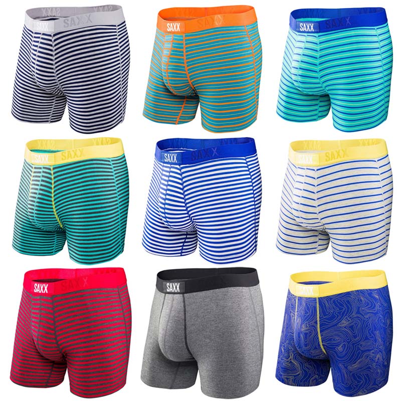 

SAXX Men's Underwear VIBE Modern Fit /ULTRA boxer Comfortable underwear men boxer ,95% viscose, 5% spandex~North American size free shipping, Black;white