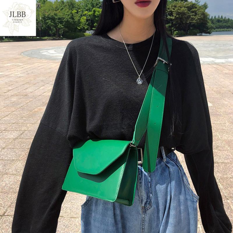 

NEW PU Leather Women Messenger Bag Design Small Flap Bag Red Color Tofu Shape Mini Square Unique Buckle Shoulder Crossbody, Black