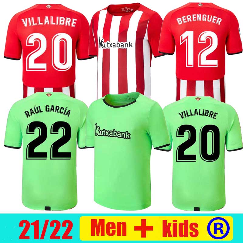 

Bilbao WILLIAMS Soccer Jerseys Athletic I.MARTINEZ RAUL GARCIA VILLALIBRE football jersey YURI B. MUNIAIN YERAY shirts adult man and kids kit Camiseta de leones 21/22, 2021