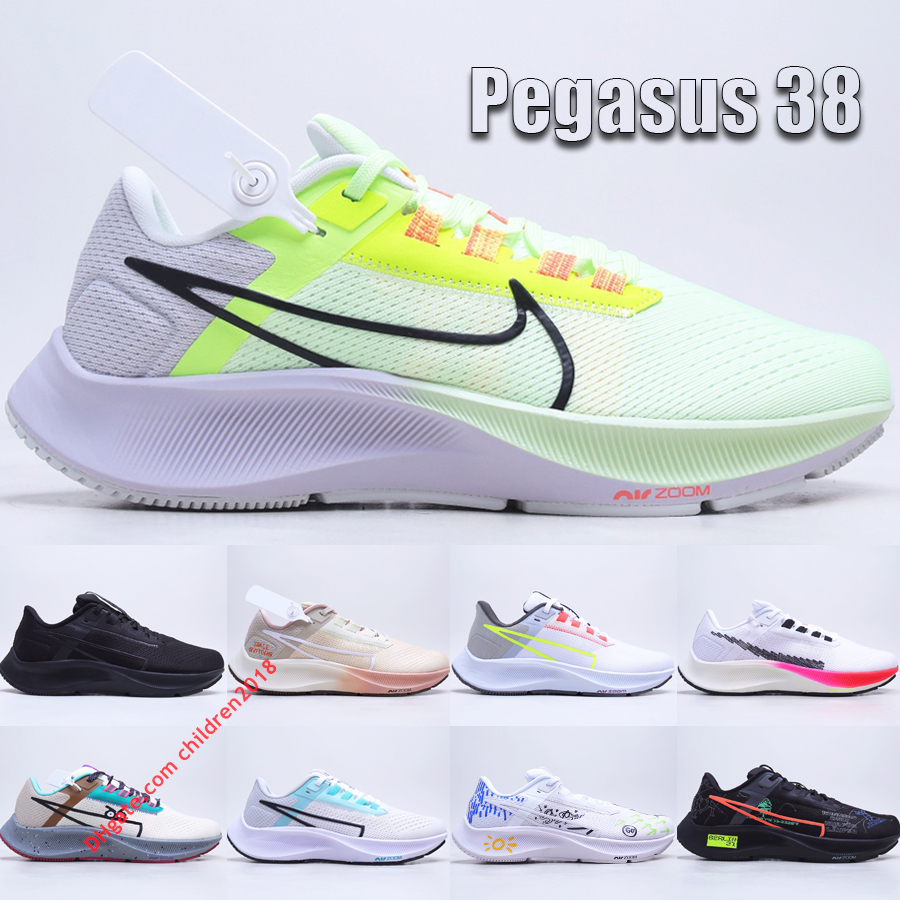 

Top Zoom Pegasus 38 Marathon Running Shoes 2021 Trainers Volt White Aurora Green Rawdacious LE Greedy Womens Mens Outdoor Sneakers Size 5.5-11, #10