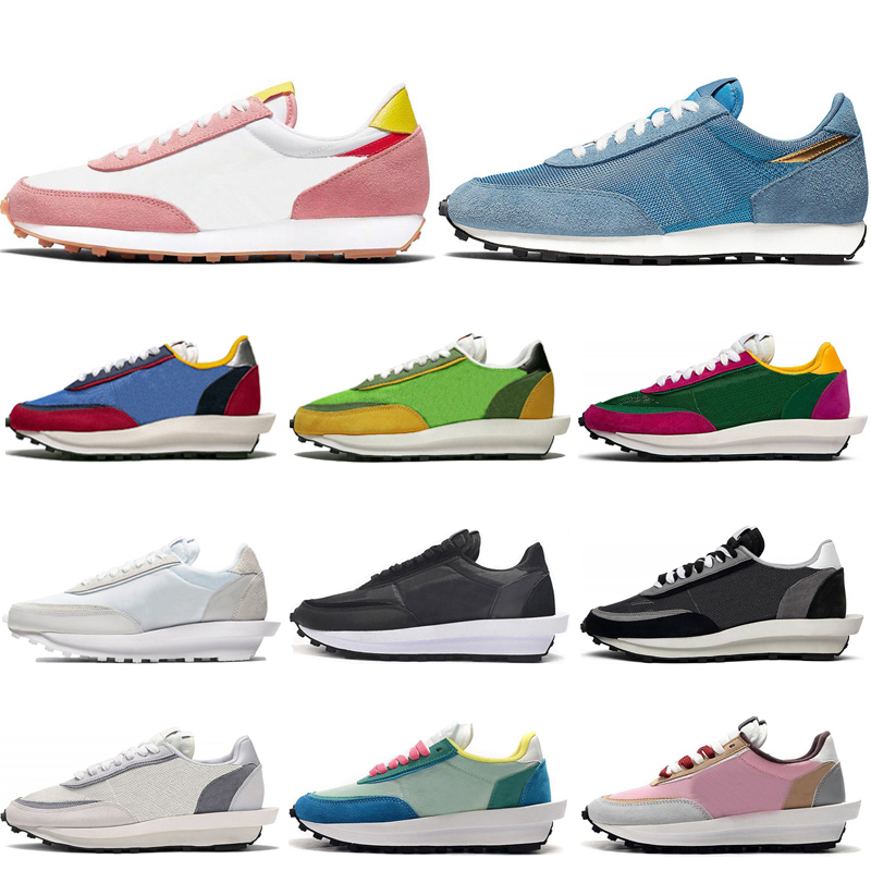 

2020 Cheap LDV Waffle Casual Shoes Daybreak Trainers For Men Women White Nylon Pine Green Varsity Blue Coral Stardust sports shoes sneakers, Black