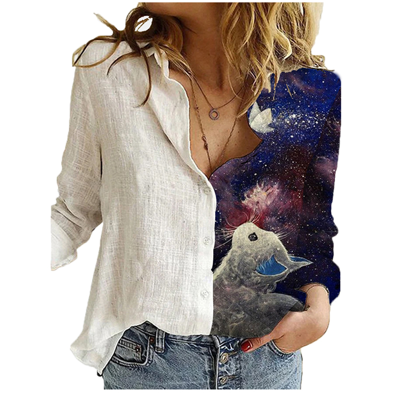 

2021 New Starry Sky t Shirt Women Lovely Print Long Sleeved O-neck T-shirt Vintage Tshirt Harajuku Tops Fashion Tee Qc22, 26