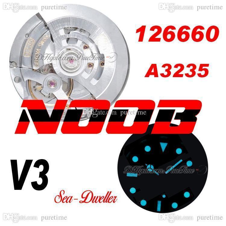 

N V3 126660 Sea Deep Cal. A3235 Automatic Mens Watch 44mm Black Ceramic Bezel D-Blue Dial 904L Steel Case And OysterSteel Bracelet Watches Super Edition Puretime, Customize