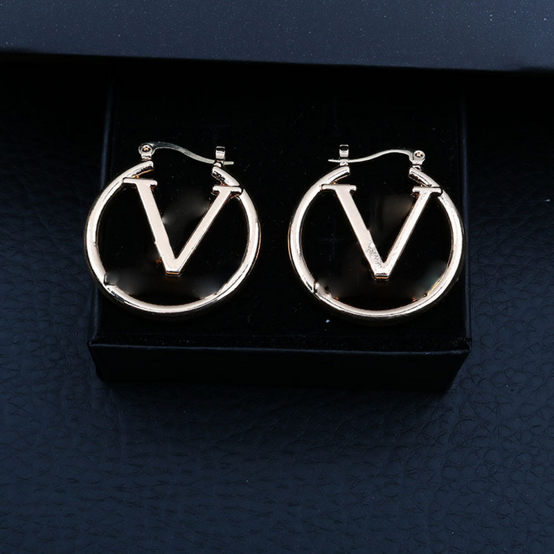 

New Fashion Womens Big Circle Simple Earrings Hoop Earrings for Woman High Quality