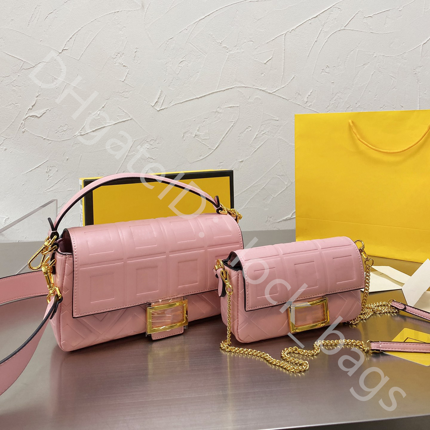 

Chain Baguette Bags new Shoulder Designer casual Alligator pearl strap cross body handbags lady fashion famous designer purse high quality square hot women wallets, Color q