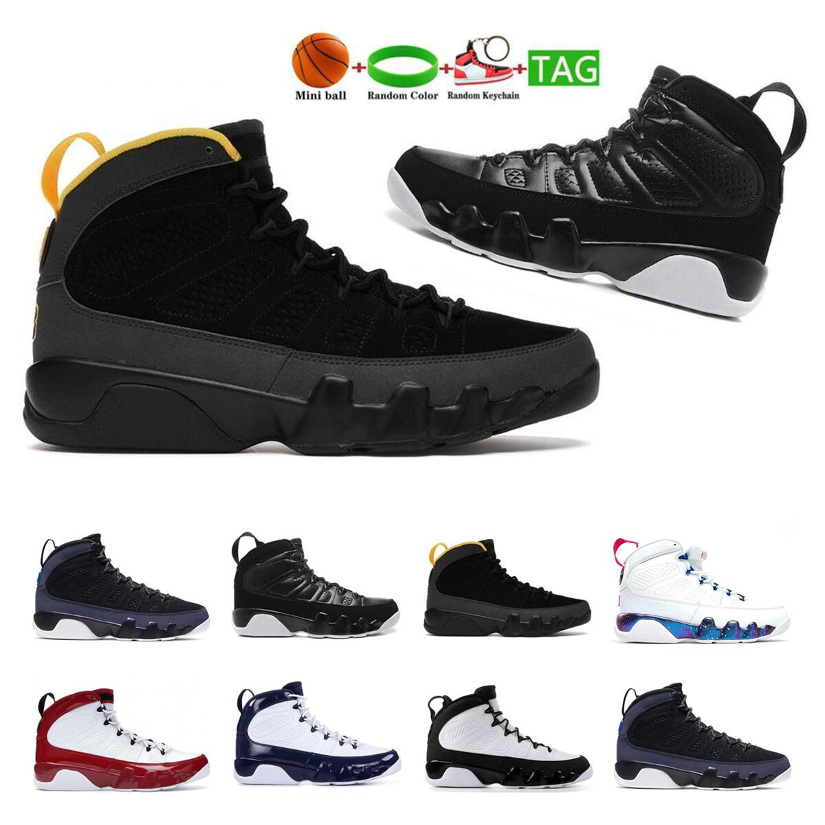 

Jumpman Basketball Shoes 9s men New Racer Blue black white 9 sneaker gym red sports trainer size us 7-13, 10 black white