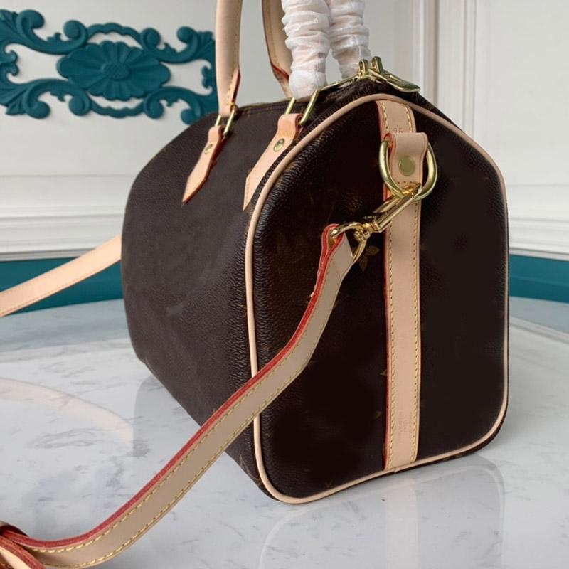 

Top Quality Crossbody Bags Women Travelling Bag Handbag Classic Flower Grain Genuine Leather Handle Letter Printing Zipper Removable Shoulder Strap