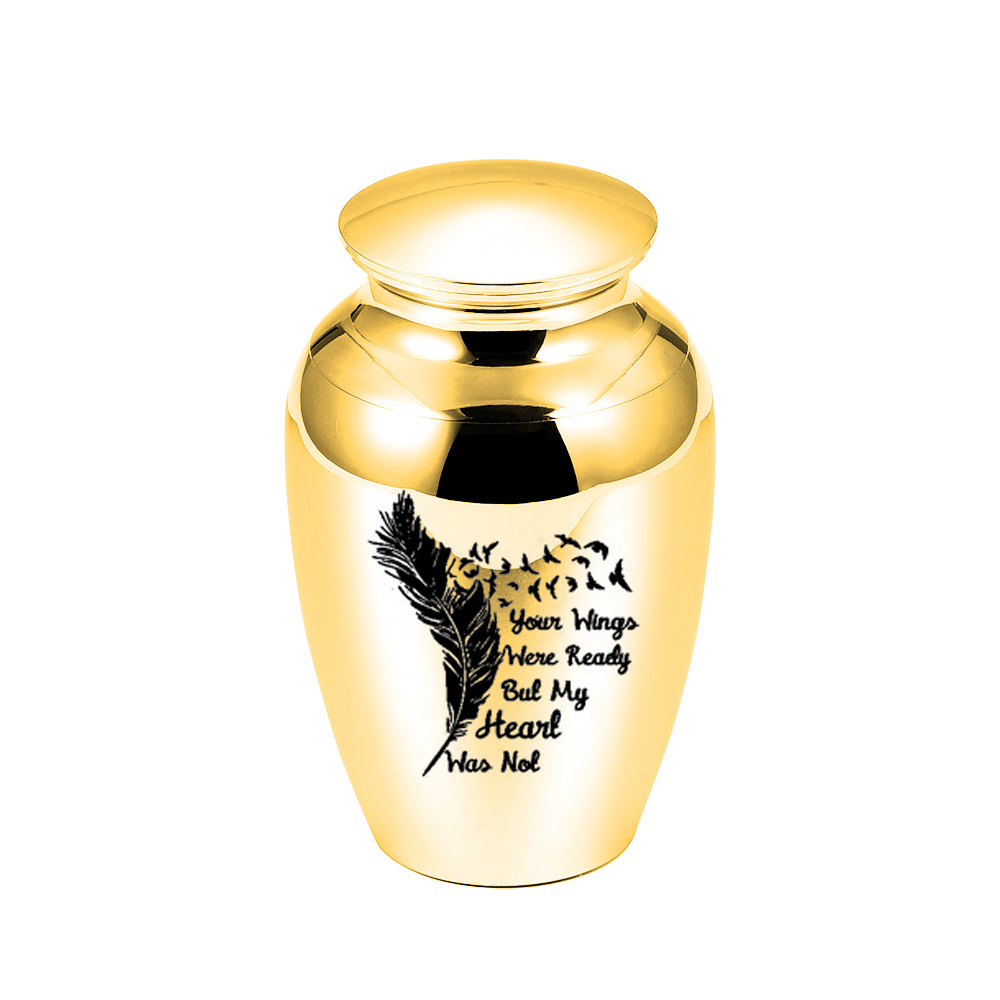 

5 Colors Aluminum Alloy Cremation Urn Pendant for Ashes Pet Keepsake Casket Mini Memorials Urns for Ashe 70x45mm Lock Belt Gift Velvet Bag