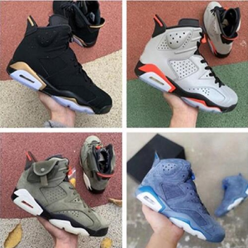 

2021 smoke grey 6 6s men basketball shoes 3s jumpman Triple Black DMP hare infrared Tinker women shoes trainers sports sneakers size 7-13, # 35
