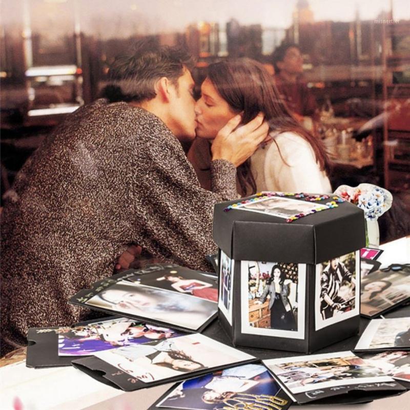 

Gift Wrap Valentine DIY Explosion Box Surprise Paper Handmade Memory Scrapbook Po Anniversary Birthday Gifts -