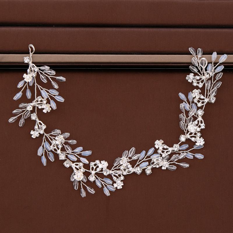 

Hair Clips & Barrettes Bridal Accessories Crystal Headband Wedding Headpiece For Women Jewelry Handmade Tiara Ornaments, Golden;silver