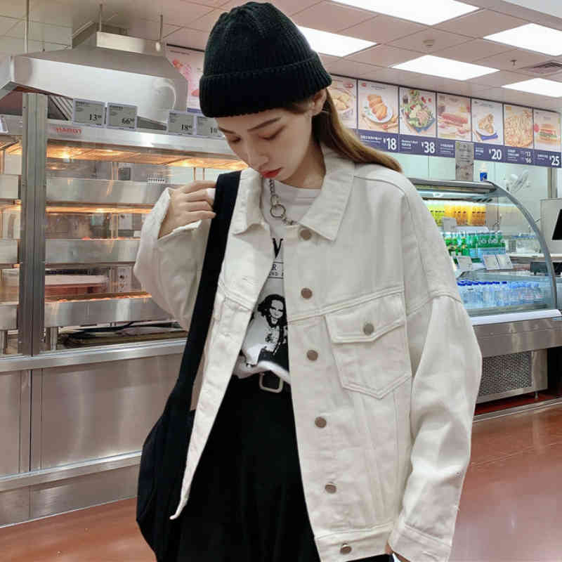 

women's jackets white women's jackets solid pockets released classic leisure button fashion spring y2k outwear all-match college t, Black;brown