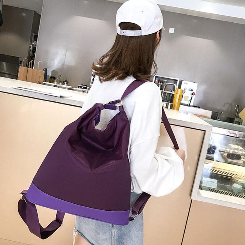 

Evening Bags Selling Women Mom Waterproof Shoulder Bag Solid Color Travel With Adjustable Straps -B5, Purple