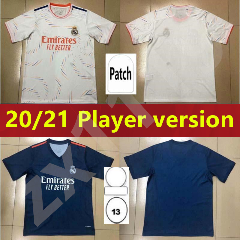 

New Player version soccer jerseys real Madrid 21 22 HAZARD BENZEMA camiseta de futbol 2021 2022 VINICIUS RODRYGO MODRIC football shirt, Home+patch