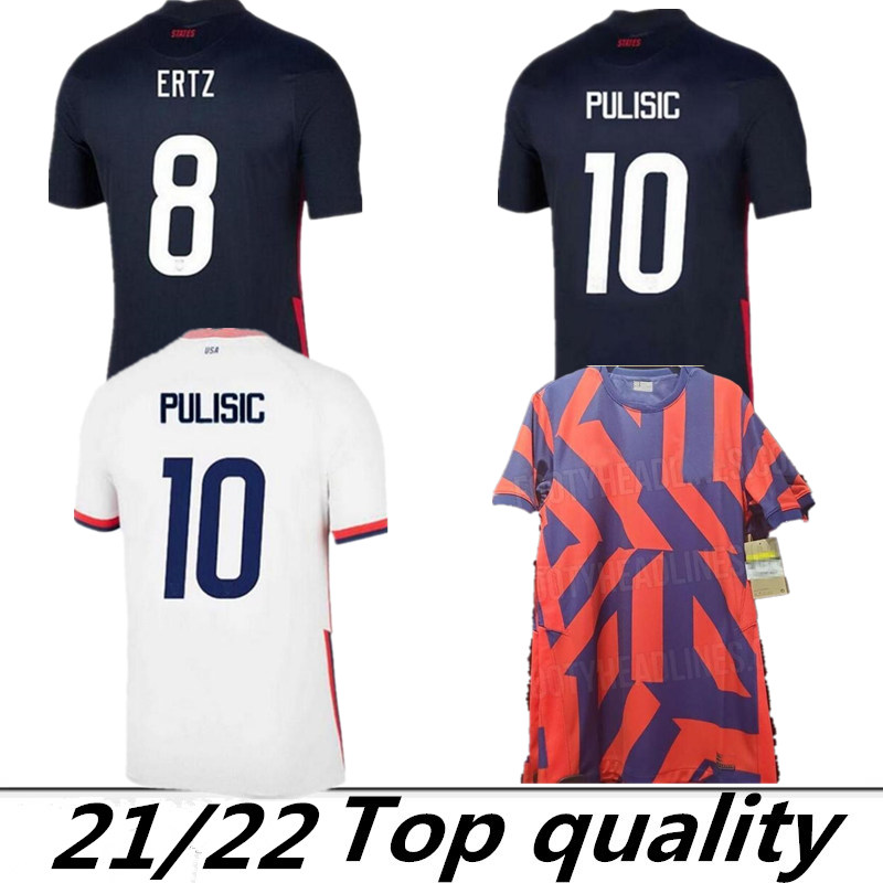 

2022 World Cup United States soccer jerseys away 2023 usas home Pulisic Dest McKennie Reyna Adams Weah Musah Lletget America football shirts THAILAND MAILLOTS DE