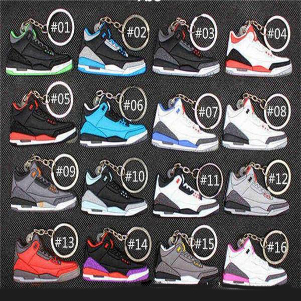 

Mini Silicone Sneaker Keychain Woman Men Kids Key Ring Gift Designer Shoes Keychains Handbag Key Chain Basketball Shoes Key Holder, Silver