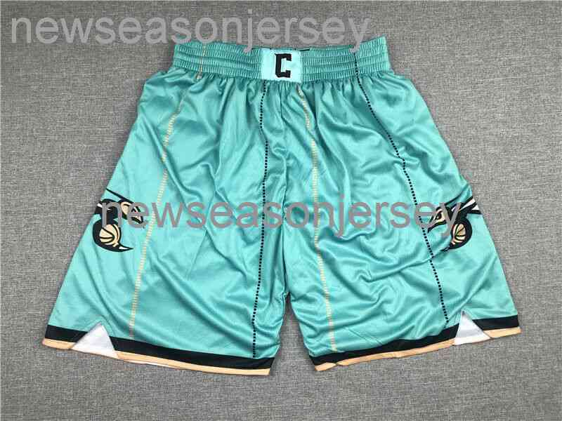 

New Men's Charlotte green Basketball Shorts Size:S-XXL, As pic