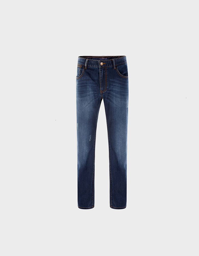 

Sea series -- new men's blue straight waist jeans in spring and autumn 2021