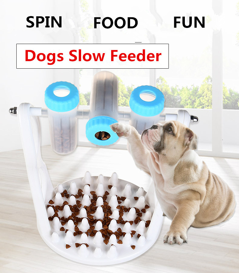 

2021 New Puzzle, Interactive Toy with Dogs to Feed, Dispenser, for Healthy Diet, Refillable, Tricycle Qi Feeding Game Qpwg