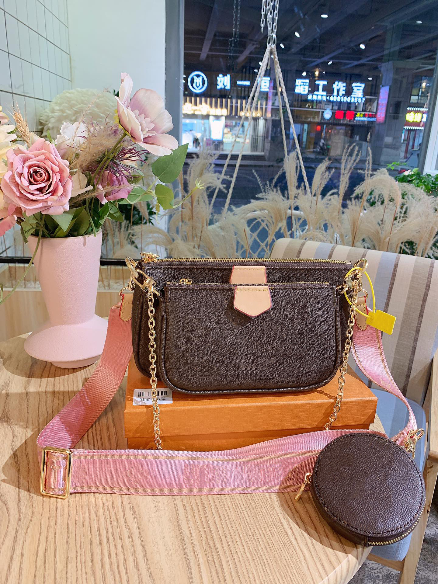

luxury designer women bag messenger bags MULTI ACCESSOIRES bag lady brand chain handbag womens three-piece female style mini coin purse