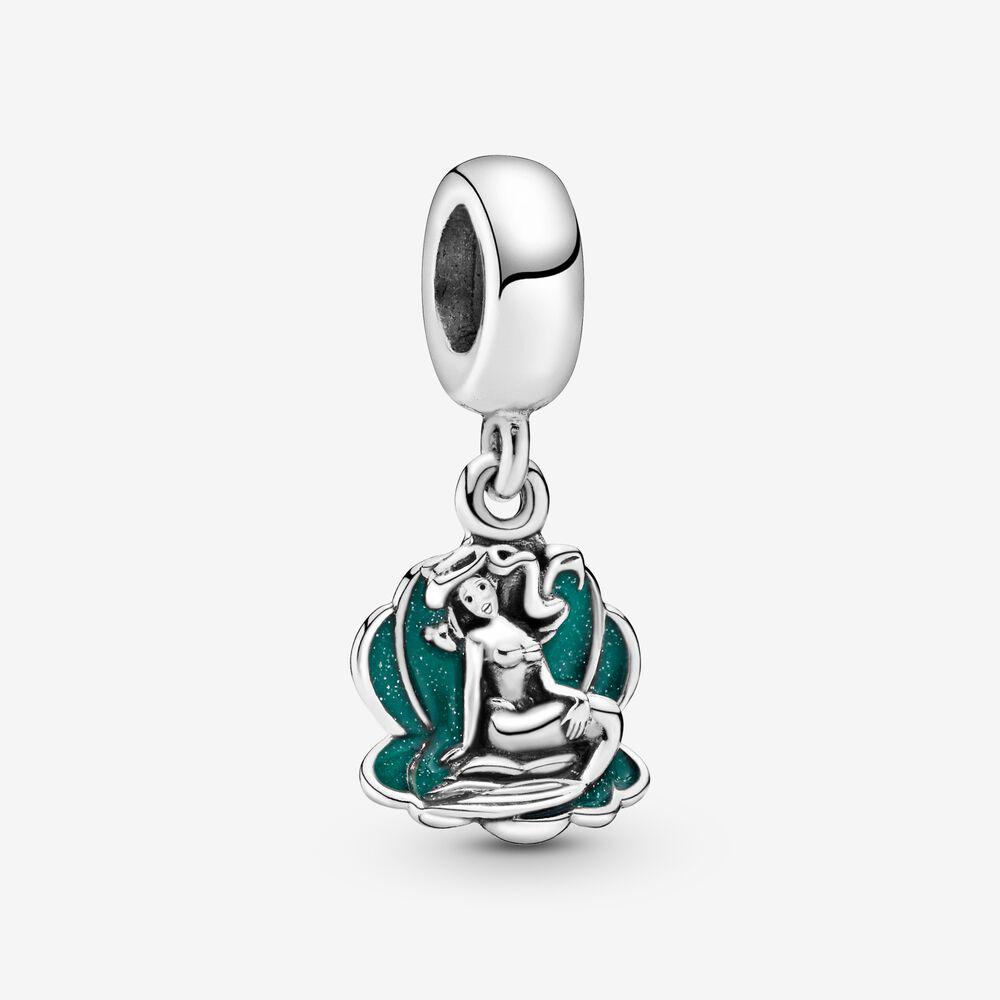 

New Arrival 925 Sterling Silver The little Mermaid And shell Dangle Charm Fit Pandora Original European Charm Bracelet Fashion Jewelry Accessories