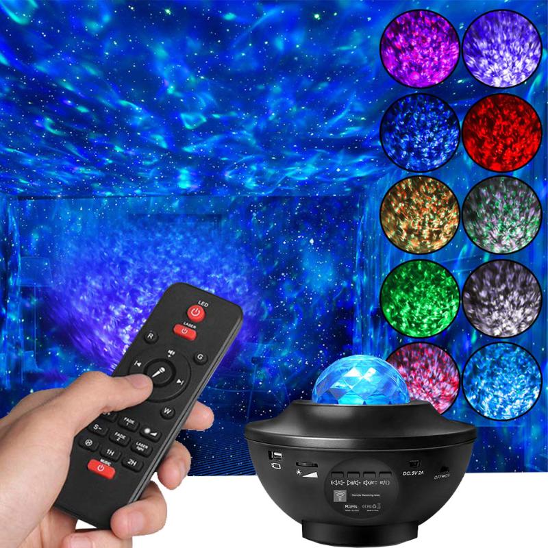 

Night Lights LED Projector Light Bluetooth Music Player Holiday Party Christmas Atmosphere