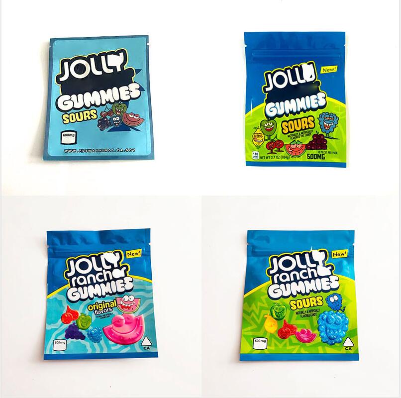 

jolly rancher gummies bags 3.5g mylar bag edicated edibles packaging pouch