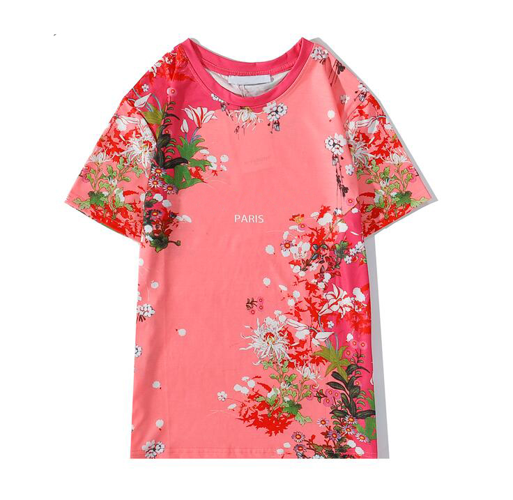 

Mens Stylist T-Shirts Flower Print Fashion Men Summer Short Sleeves Tees Tops High Quality Man Women T Shirt Size -2XL