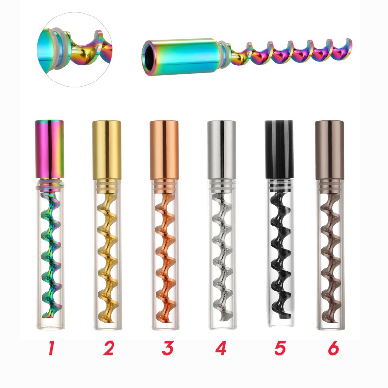 

3 In 1 Upgraded Portable Smoking bong Tip Pipe Detachable Mini Glass Tube Metal Hookah