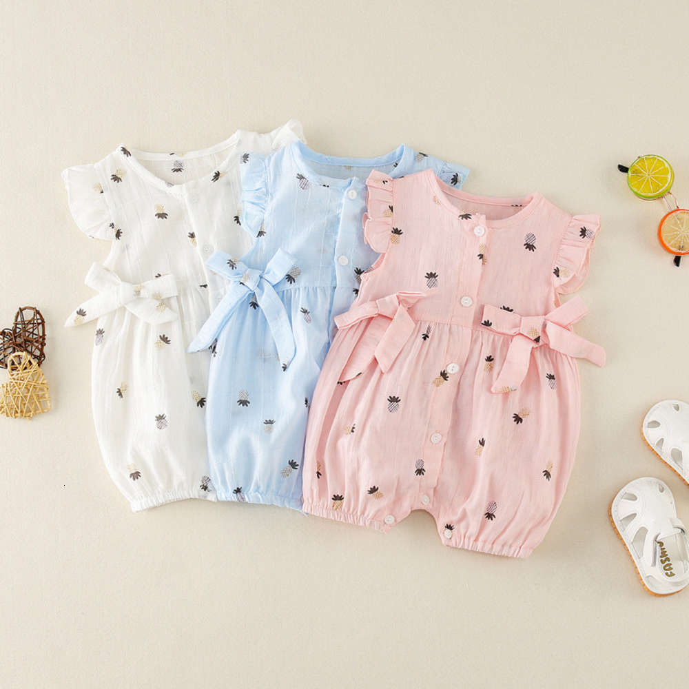 

Baby clothes sleeveless summer for 6-12 months, White