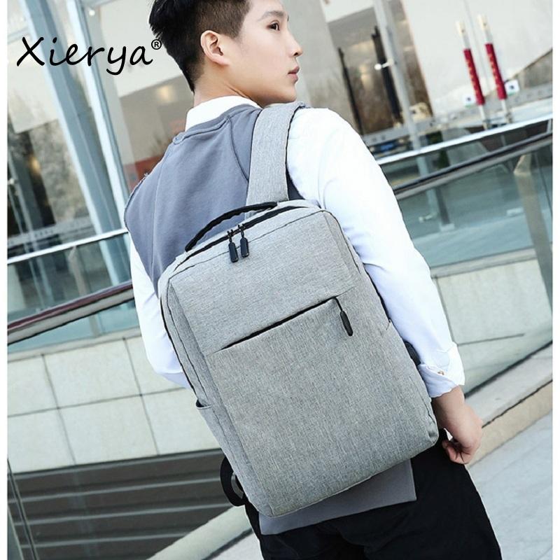 

Xierya Men Bag Simple Business Backpack Fashion Travel Backpack Men's Laptop Bag Laptop School Travel Daypacks, Black
