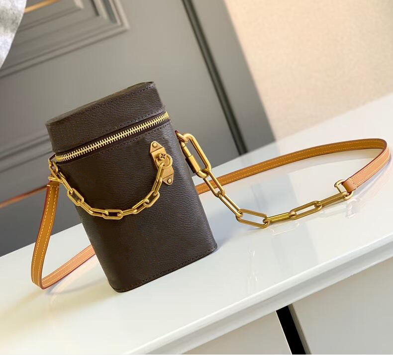 

mini tote designer womens PETIT SAC PLAT Bag luxurys brand cross body purse wallet noir leather shoulder bags M44914, Brown