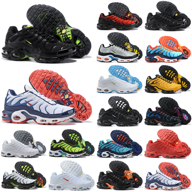 

Original mens tn plus women running shoes Off triple black white rainbow Hyper blue Supernova Brushstroke Camo men trainers outdoor sports sneakers emon Lime, Color 23