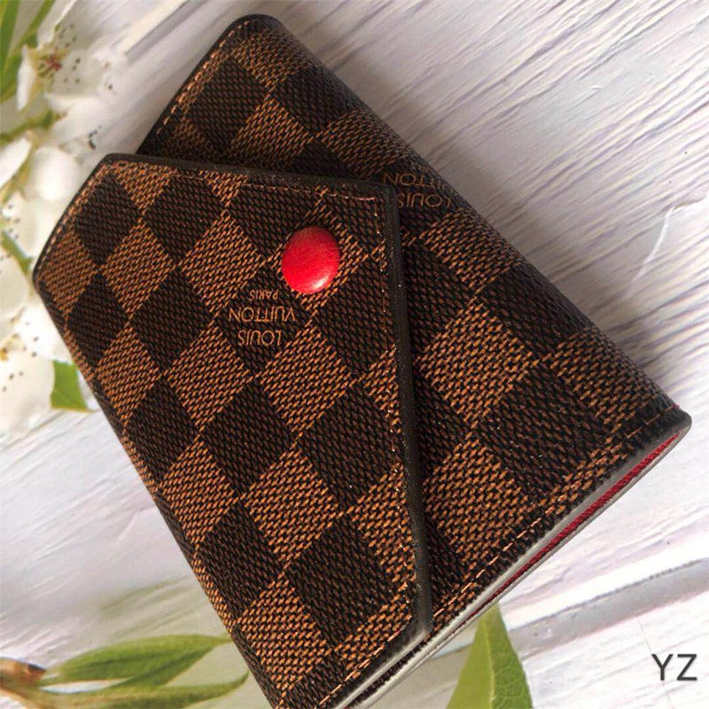 

Pu Leather Women Wallet Brand Designer Handbags Purse Shoulder Bagsman Mini Purse Clutch Holder LV LOUIS VITTON Wallet 41938, Golden;silver