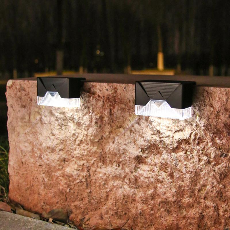 

Outdoor Wall Lamps Multi Color Led Solar Lamp Pir Motion Sensor Waterproof Light Garden Step Lights Balcony Fence FFT