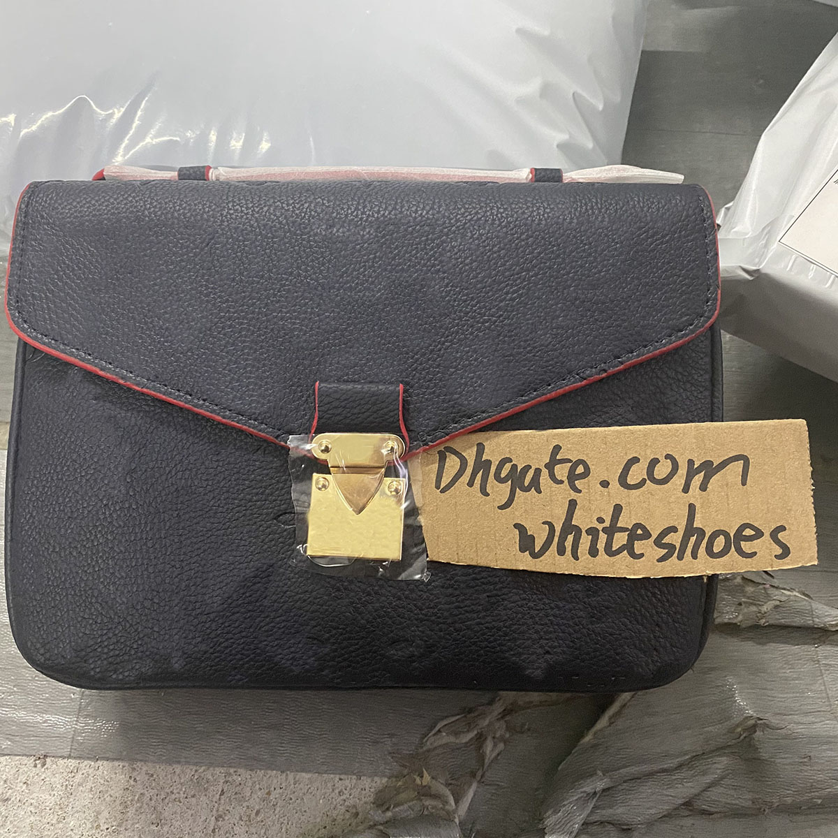 

Classic printing flower Messenger Bag Real Leather Women Handbag Pochette Metis Totes Handbags Purse Shoulder Crossbody Bags M40780, Extra shipping fee