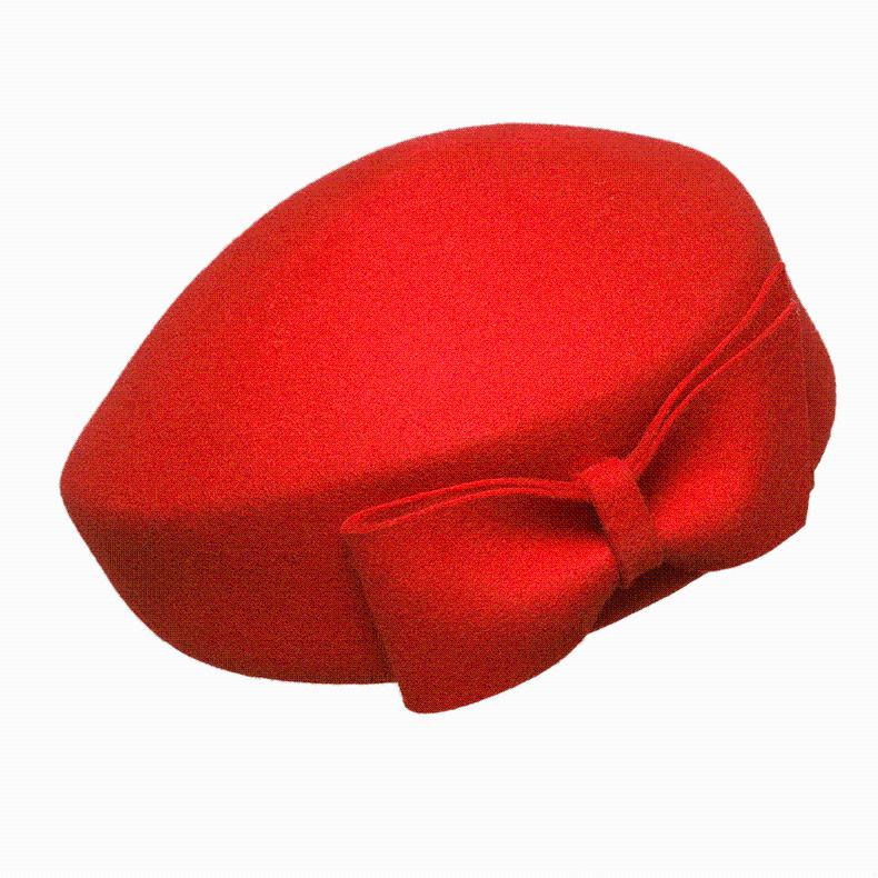 

Berets X4054 Wool Painter Hat Female Beret Caps Winter Warm Camel, Red