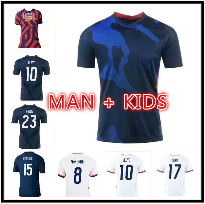 

TOP 2021 United States Games soccer jerseys 21 22 PULISIC YEDLIN BRADLEY national team WOOD DEMPSEY ALTIDORE USMNT HOME AWAY MAN+KIDS Football Shirt