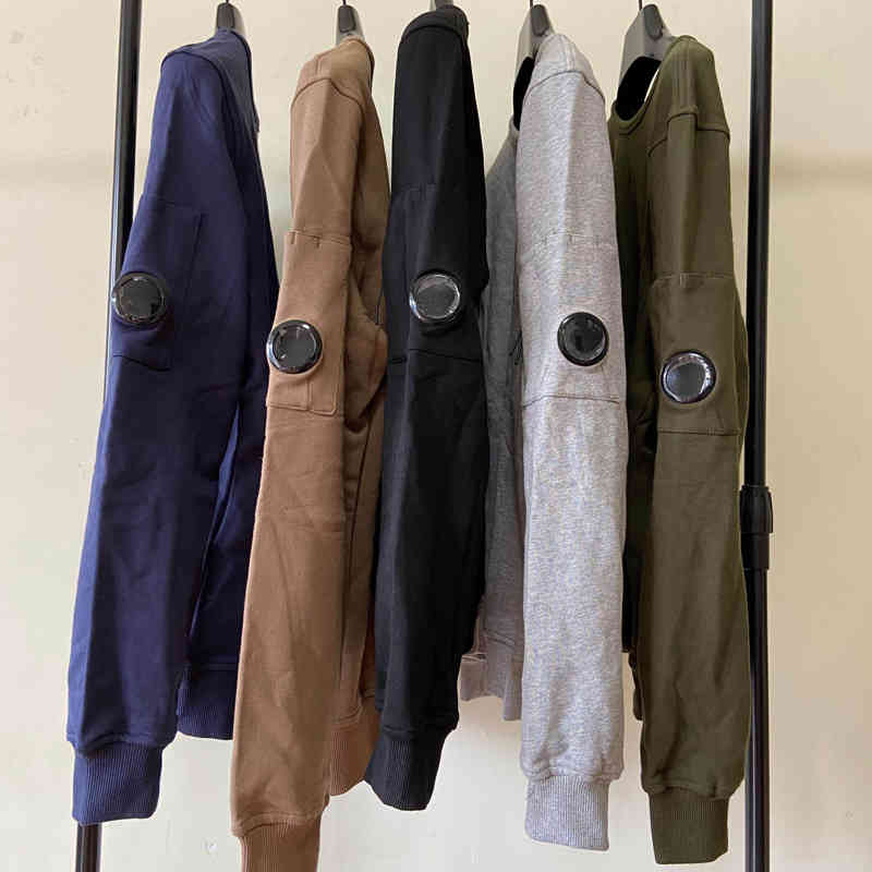 

CP et Hoodi Casual Long Sve Jumpers Company Top Sweatshirt Mens Luxury Hood O-neck Pullover, Black