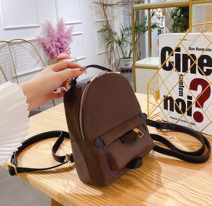 

Mini Backpack Style Bags Handbag Letters Flowers Shoulder Crossbody Tote Zipper One Handle Female Backpacks Women Lady Designers Bag Handbags 122#16cm, Brown/grid