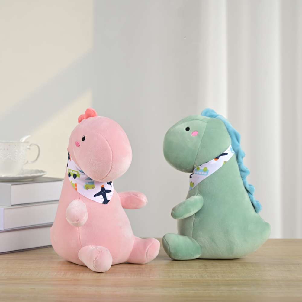

Lovely girl doll eight inch plush dinosaur children toy grab, Blue