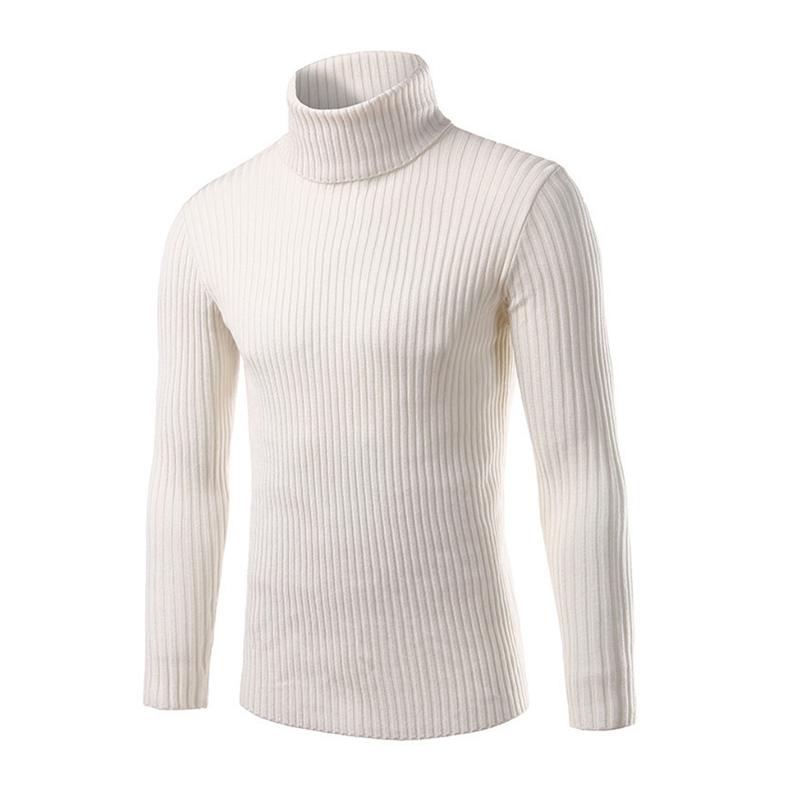 

Men's Sweaters Loldeal 2021 Mens White And Pullovers Men Turtle Neck Brand Sweater Male Outerwear Jumper Knitted Turtleneck