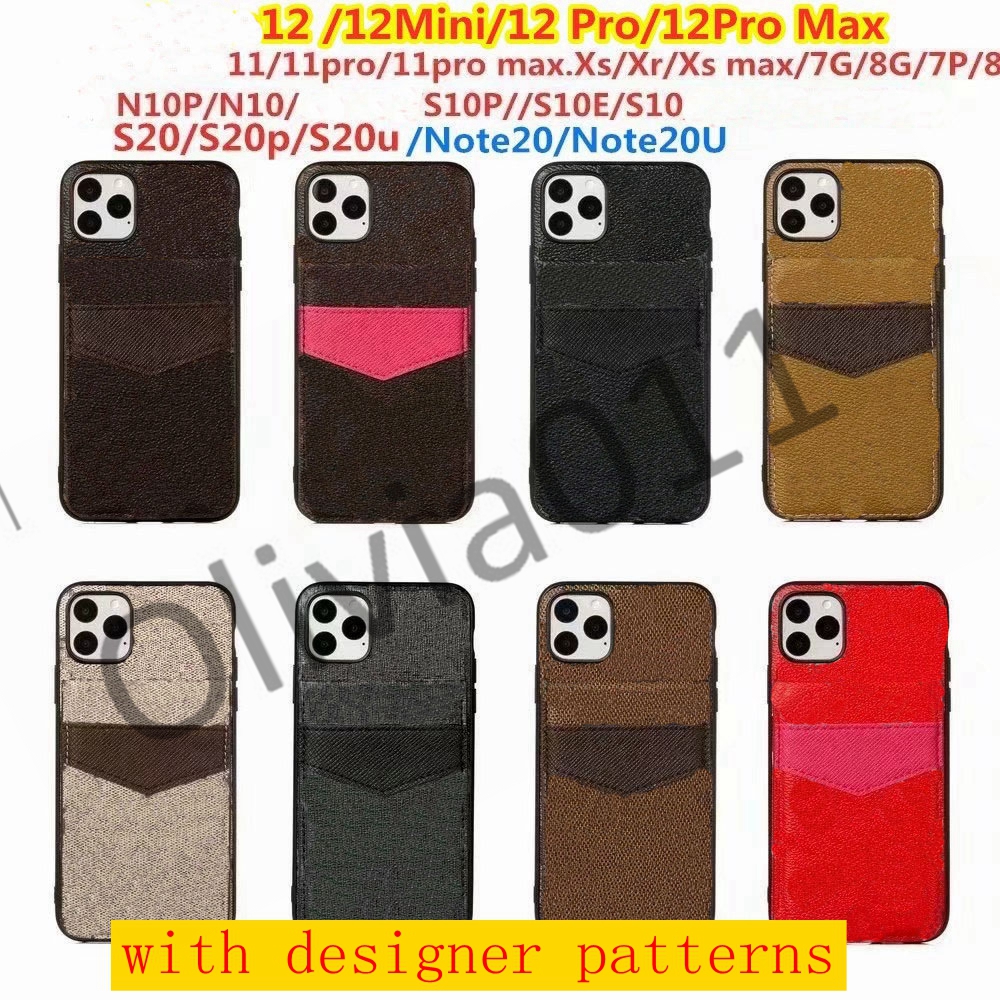 

L designer fashion Phone Cases for iPhone 13 pro max 11 11pro 12mini X XS XSMAX XR leather Case Samsung S10 S20 S20P S20U NOTE 10 10P heard