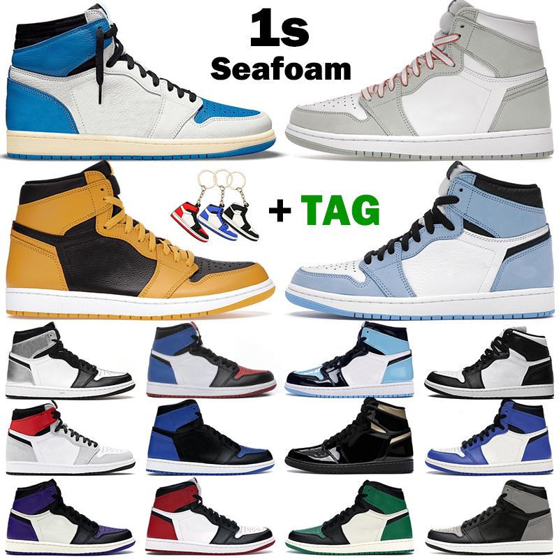 

Air Jordon 1 Retro High OG Basketball Shoes Seafoam Pollen men women 1s University Blue Hyper Royal Electro Orange Twist outdoor mens trainer fragment design low