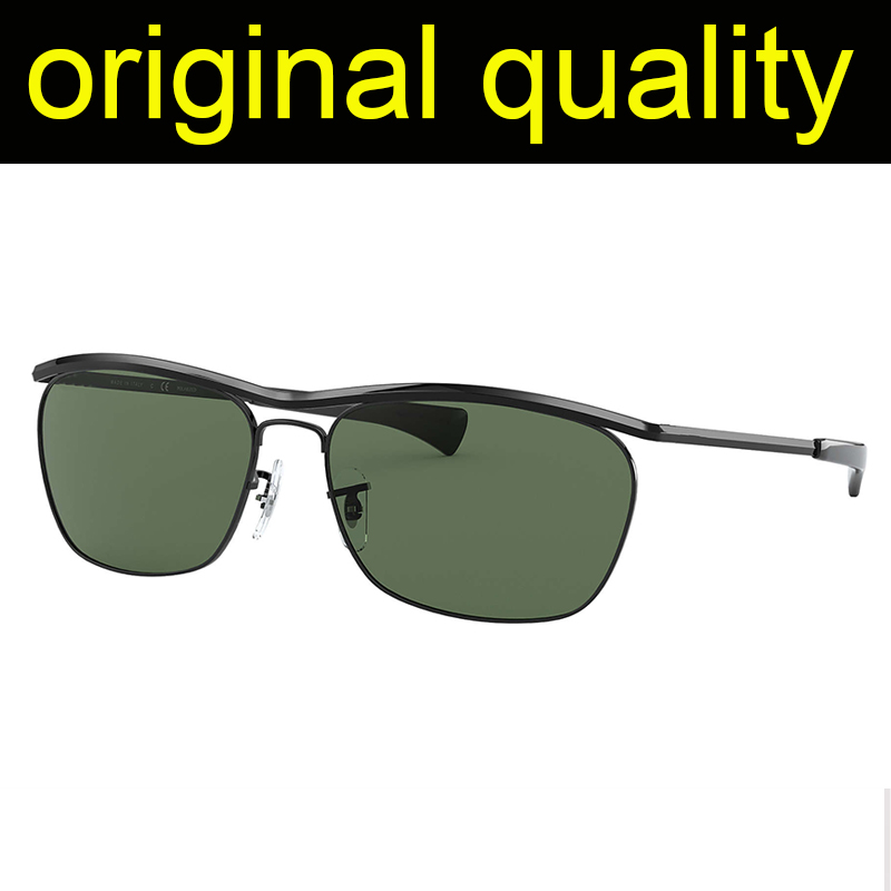 

top Quality rays 3619 Sunglasses women men Glass Lens uv400 aviation brand classic mirror male oculos vintage man sun Glasses, White;black