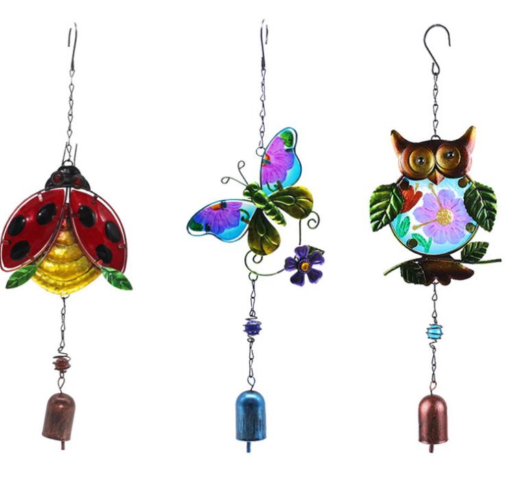

Wind Chime Ladybug Butterfly Owl Wind-Bell Garden Decoration Home Patio Porch Yard Lawn Balcony Decor Holiday Gift