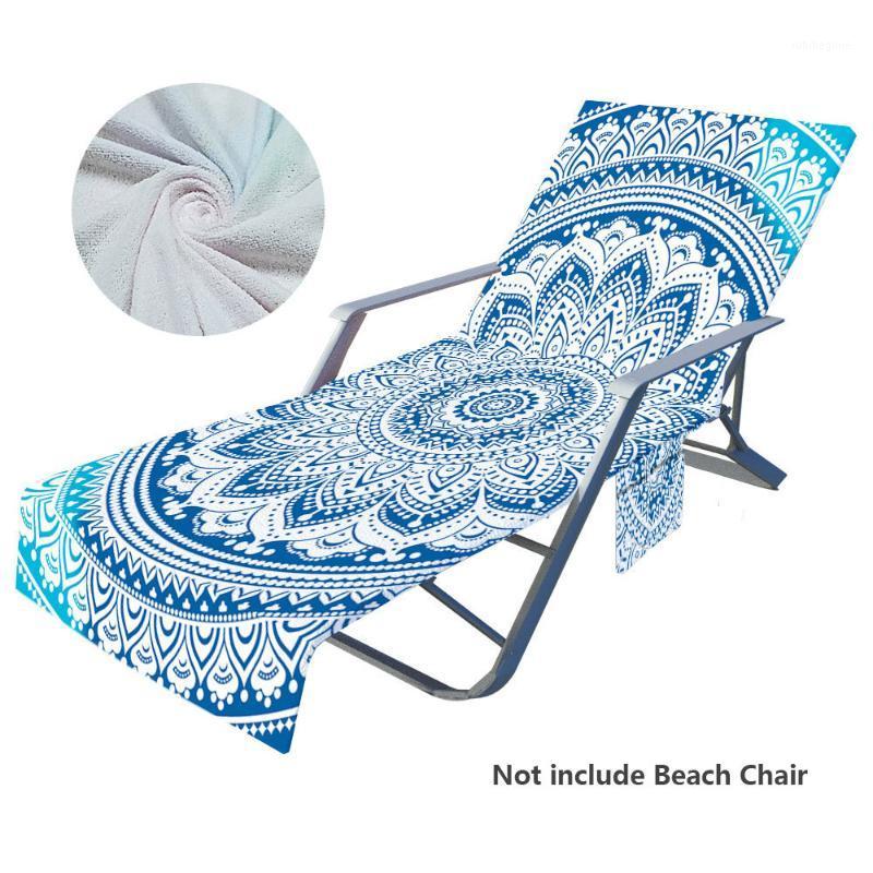 

Summer Portable Microfiber Beach Chair Cover Swimming Travel Towel Chaise Sun Lounger Mat Blanket For Pool Covers