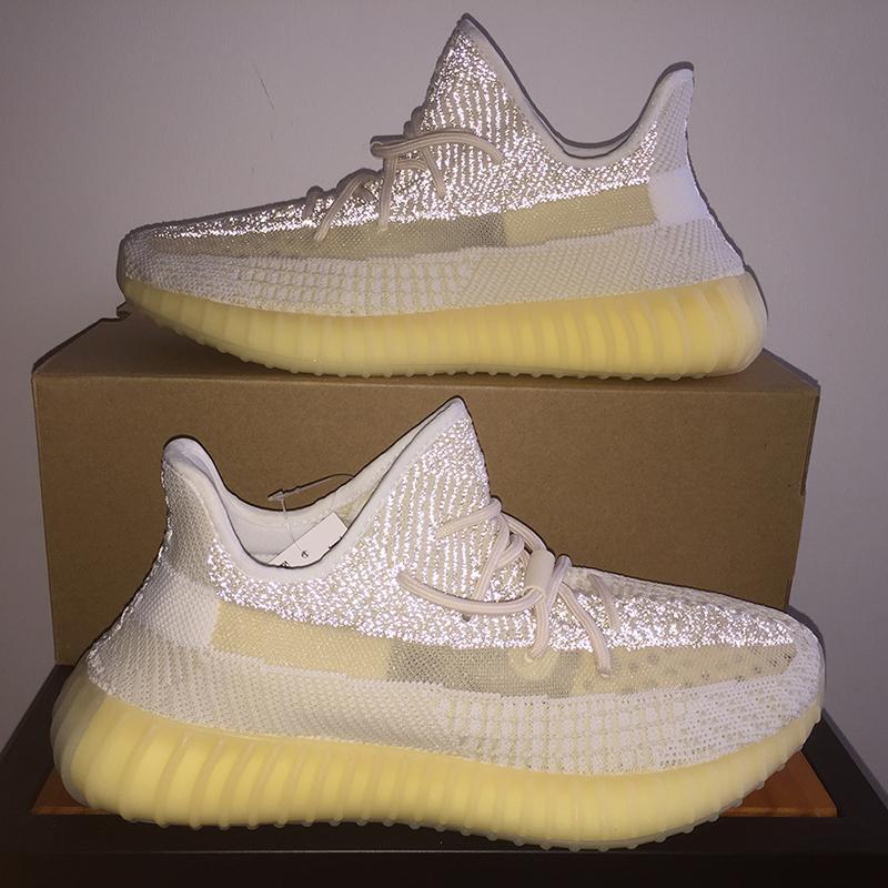 

2021 Newest Men Women 3M Reflective Running Shoes Yecheil Yeezreel Hyperspace Lundmark Antlia Static Zebra Sulfur Asriel with box