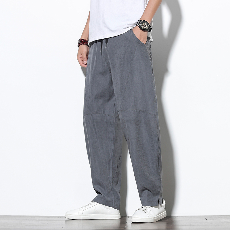 

2021 New 2021-summer Fall Harem Hip Hop Cotton Streetwear Loose From the Corridors Casual Pants of Dropshipping Men A3rf, K8069 blue